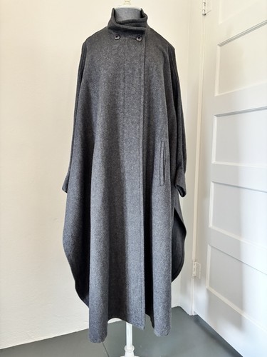 Dani colby gray wool cape - wool,