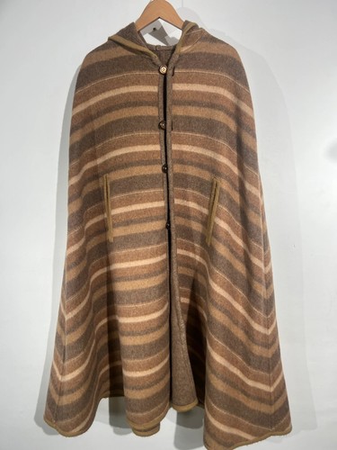 Vintage 100 wool brown - wool,