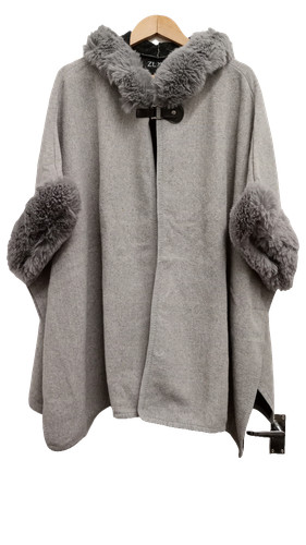 Zlyc hooded poncho cape - poncho,