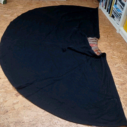 Black wool berber cloak - wool,