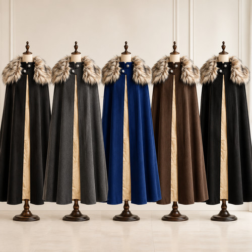 Men retro steampunk cape - men's,