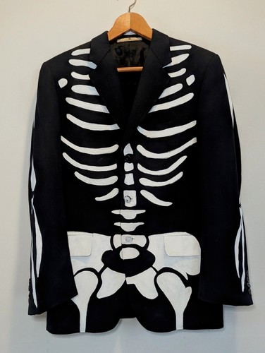 Hand painted skeleton - skeleton, suit