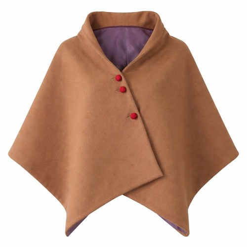 Sylvia lien wool cape - lien,