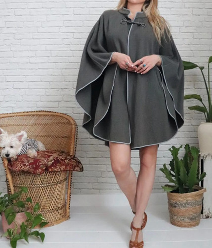 Vintage wool cape - vintage, in