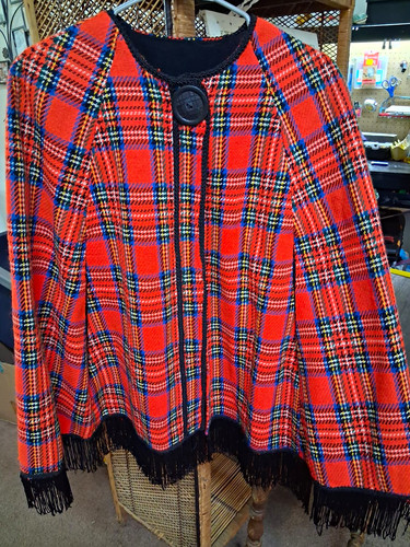 Vintage women red plaid - women's,