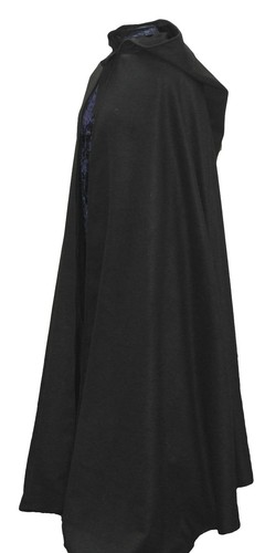 Dark navy wool - dark, cloak