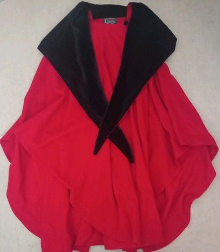 Molina red hooded cape cloak - molina, cape/cloak