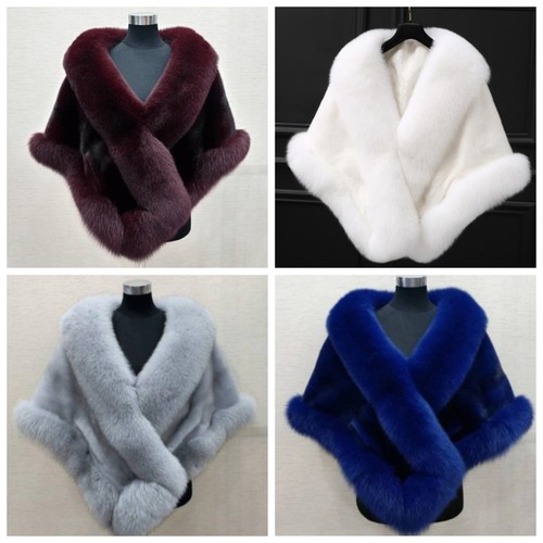 Luxury womens fur shawl fox - womens,